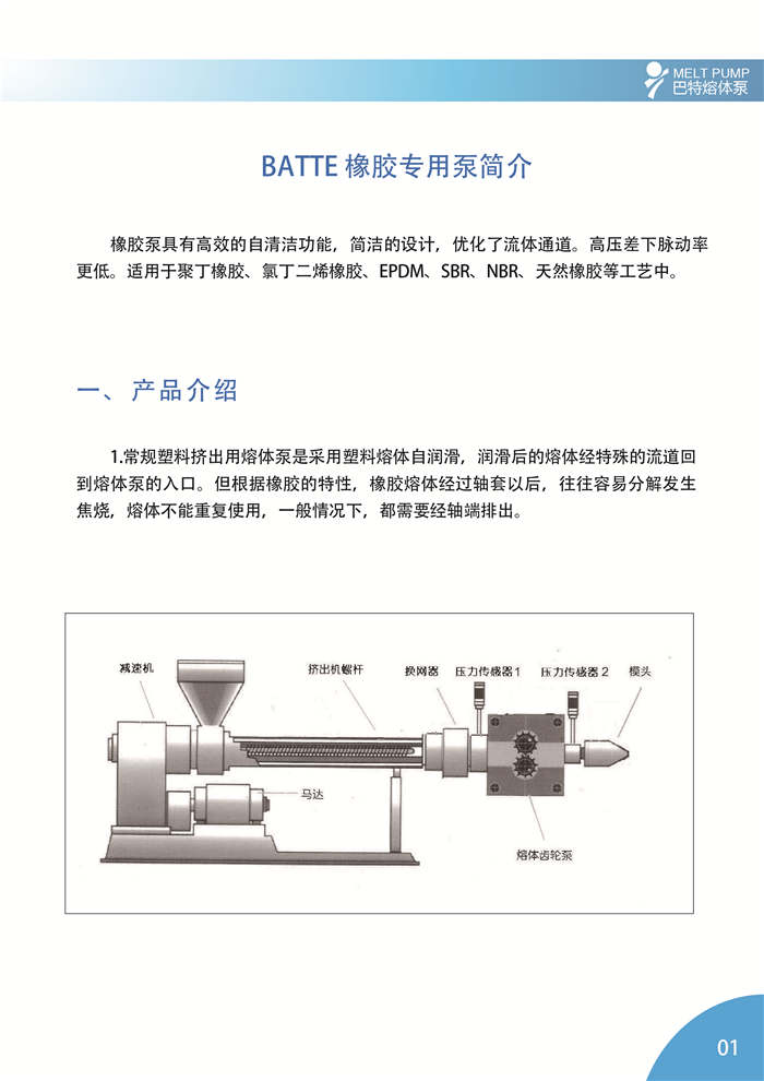 BATTE 橡膠專用泵簡(jiǎn)介